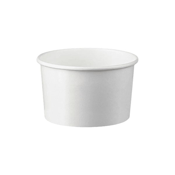 Χάρτινο Μπωλ Παγωτού λευκό 8oz